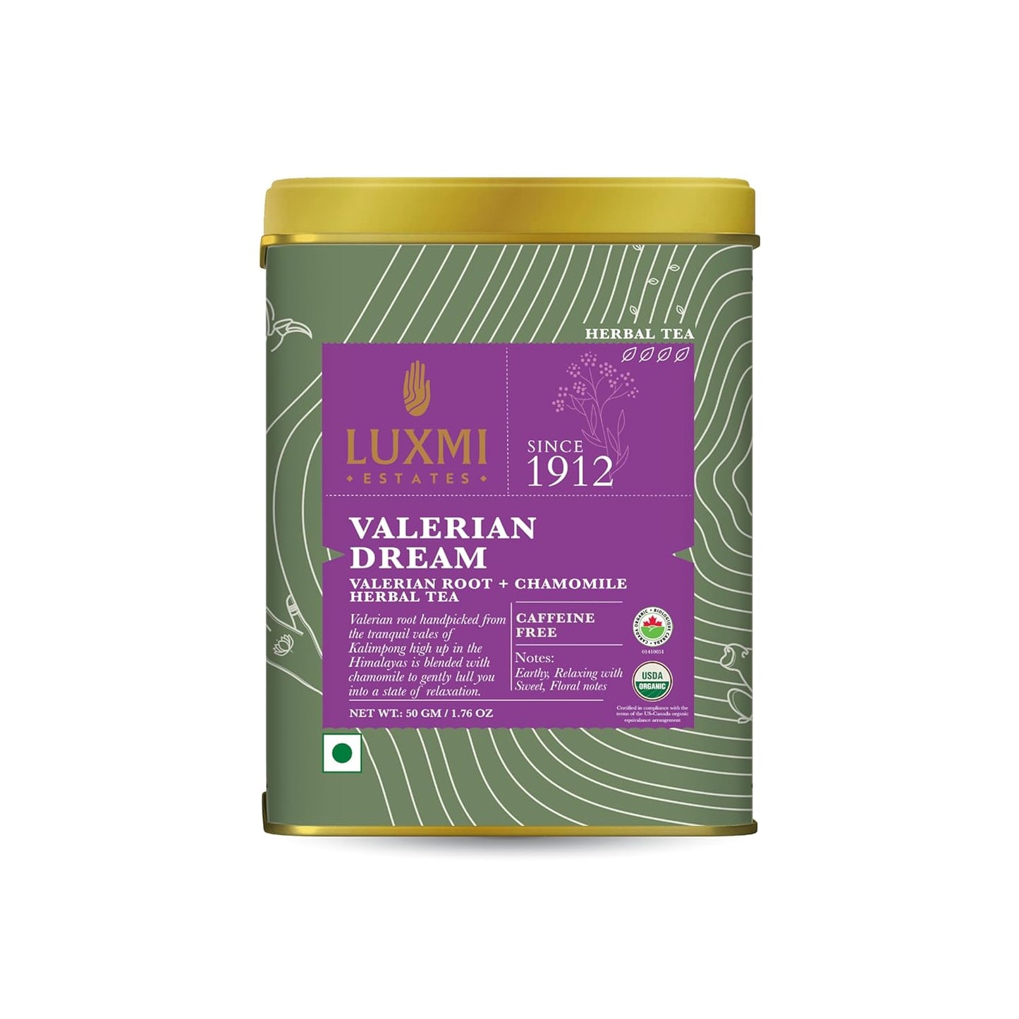 Luxmi Estates Sleep Tea With Valerian Root - 50 gms