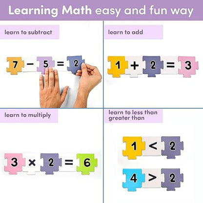 Mittimate Number & Shape Jigsaw Puzzle Game for Kids Age 2 to 4 Old  54 Pieces Educational Puzzle Toy