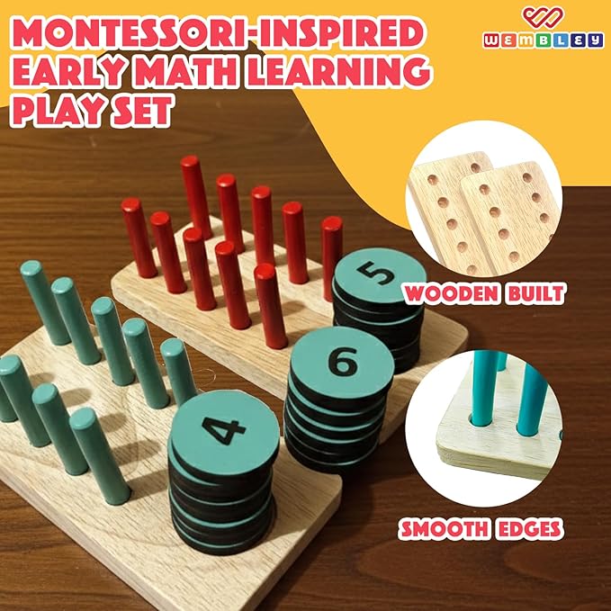 Wembley Math Learning Set Fun & Educational Counting Activity Set for Kids