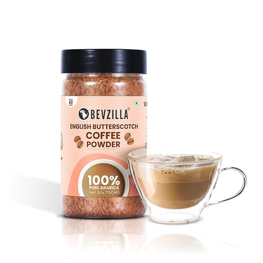 Bevzilla English Butterscotch Coffee - 75 gms