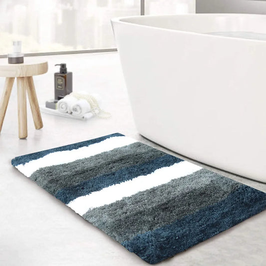 Luxe Home Bathmat 2500 GSM Microfiber Anti Skid Slip Mats Colour Forest Green (Pack of 2)