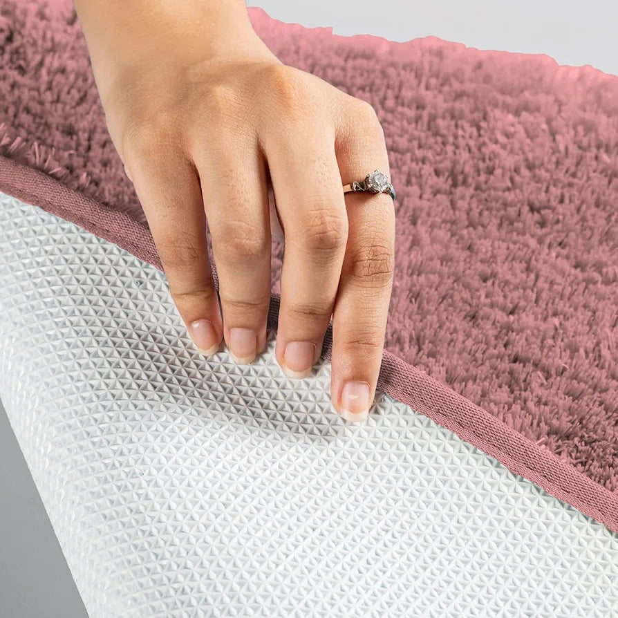 Luxe Home International Carpet Super Soft Anti Slip Vegas Rectangular Rugs Color Pink