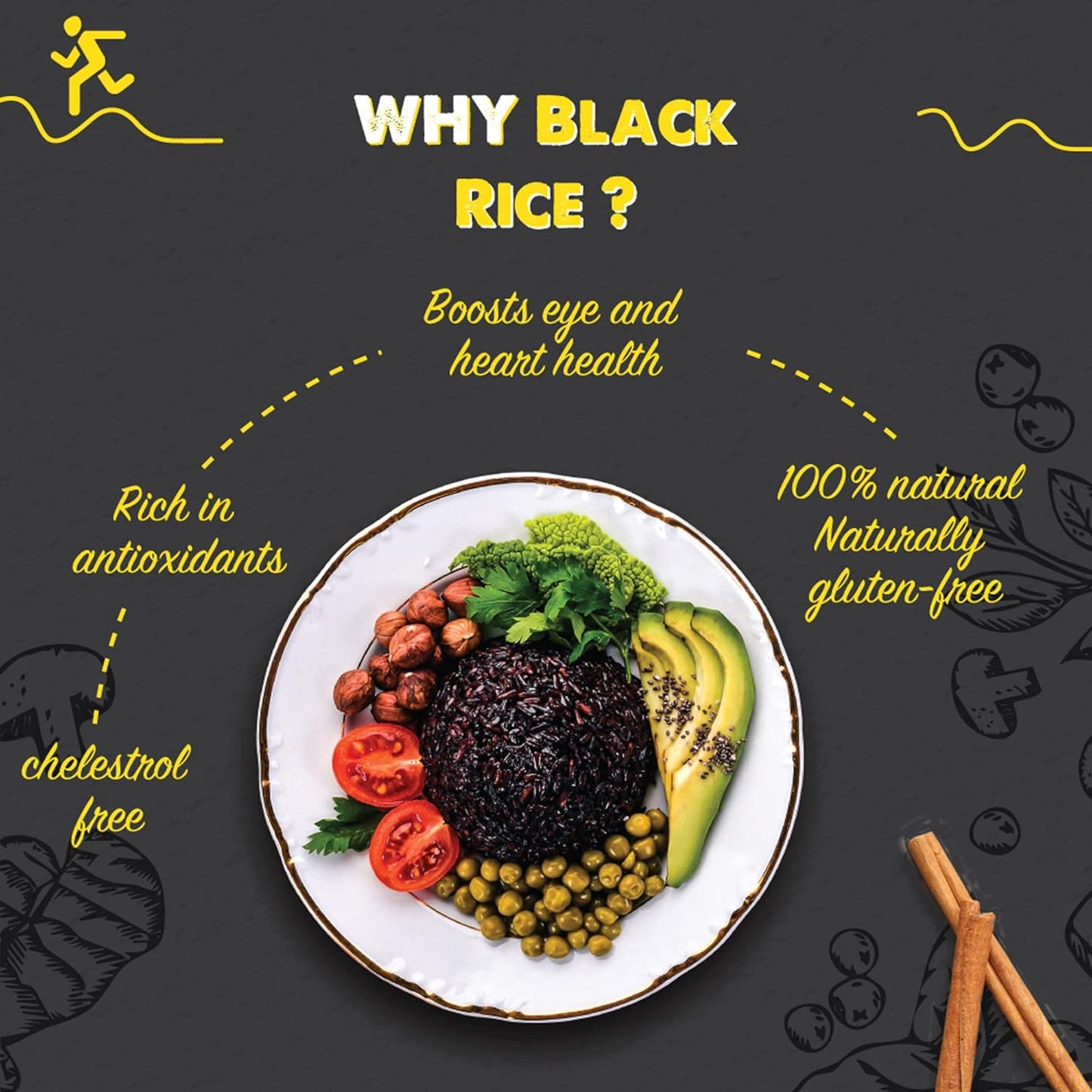 India Gate Black Rice Immuno Special - 500 gms