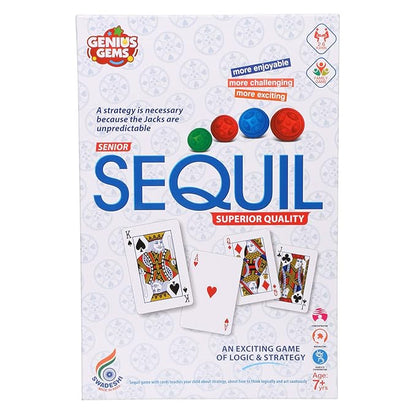 Ratna's Sequil Game an Exciting Game of Logic & Strategy for Kids | Multicolor