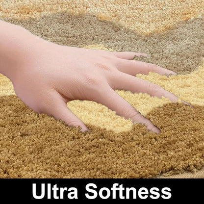 Luxe Home International Ruffle Bath Mat 40X60 Cm Colour White