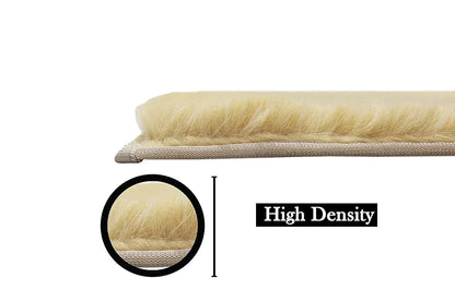 Luxe Home International Ruffle Bath Runner 2 X 5 Ft Colour Gold