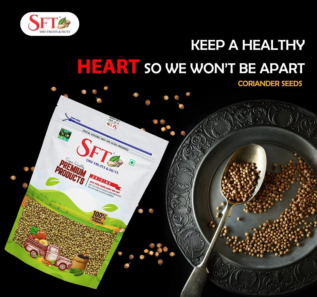 Sft Coriander Green Dry Seeds - 1000 gms