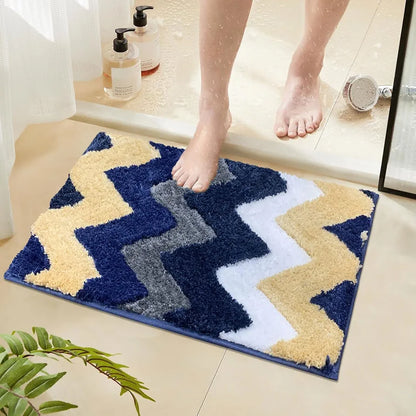 Luxe Home Ruffle Bath Mat Rabbit Bathroom Door Foot Mats 40 X 60 Cm Colour Teal