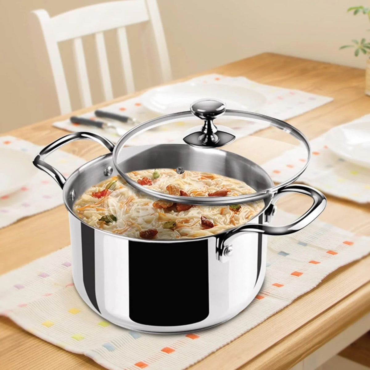 Milton ProCook Tri-Ply Stainless Steel Casserole with Lid