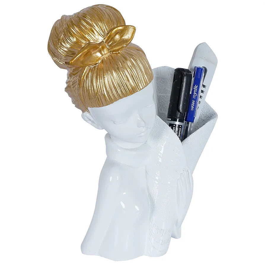 Zart Resin Girl Showpiece for Home Décor Showpiece & Office Decor