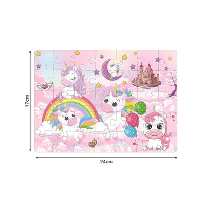Ratna's4 in 1 Unicorn Kingdom Jigsaw Puzzle for Kids | A Perfect Jigsaw Puzzle for Little Hands | 35 Pieces