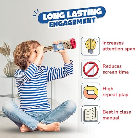 Smartivity Telescope Toy for Kids Measure Height & Distance Best Birthday Gift for Boys & Girls
