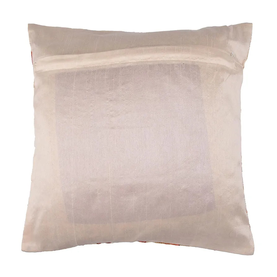 Kuber Industries Cushion Cover Pillow Covers Embroidery Cushion Covers Set of 5 Cream