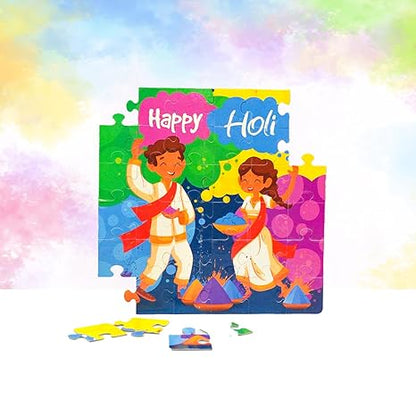 Mittimate Holi Jigsaw Puzzle Game for Kids Age 4 to 6 Old 36 Pieces Puzzle Toy