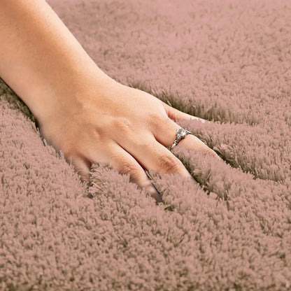 Luxe Home International Carpet Super Soft Anti Slip Vegas Rectangular Rugs Colour Peach