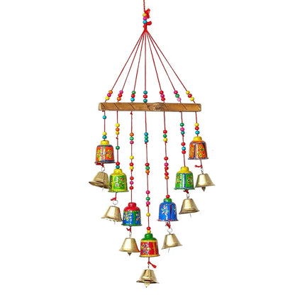 eCraftIndia Handcrafted Decorative Wall Hanging Bells Chimes STRBEL499