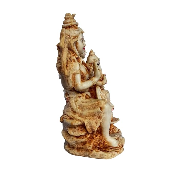 Newven 8 Inch Handcrafted Shiva Family showpiece Idol Decorative Statue