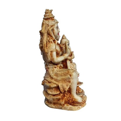 Newven 8 Inch Handcrafted Shiva Family showpiece Idol Decorative Statue