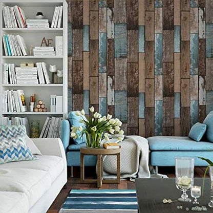 Jaamso Royals Vinyl Vintage Distressed Removable Peel and Stick - Self Adhesive Wallpaper 1000 x 45 CM
