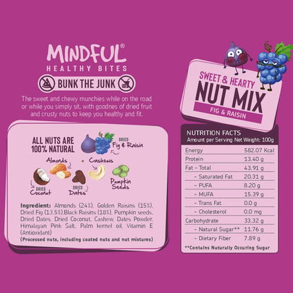 Eat Anytime Mindful Healthy Sweet Hearty Nuts Mix - 200 gm