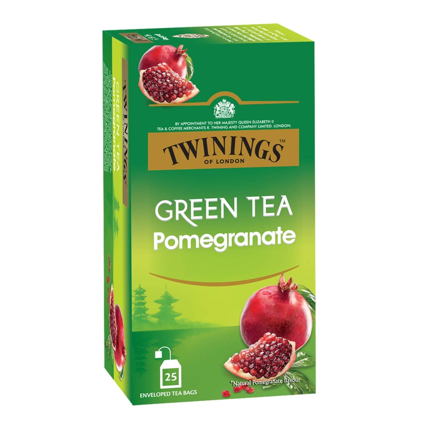 Twinings Green Tea Pomegranate 25 Teabags - 50 gms