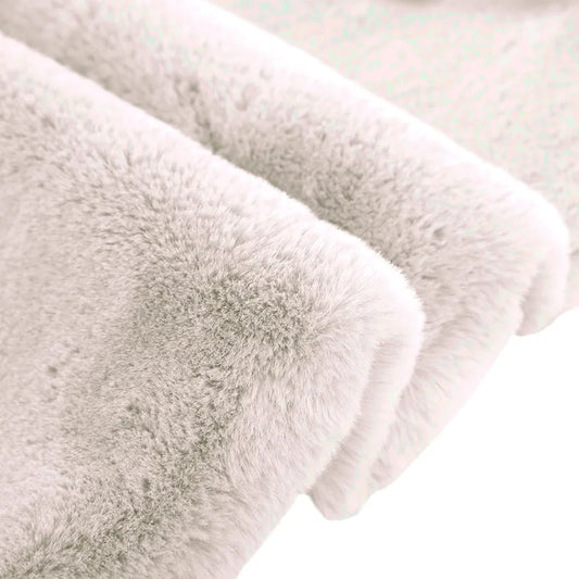 Luxe Home International Rectangular Bath Mat Super Soft Anti Skid Rabbit Fur  Bathroom Mats Rug Colour Skin