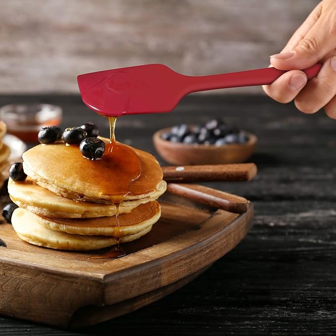 P-plus International Premium Silicone Spatula Non-stick Heat Resistant Red