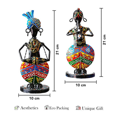 Ekhasa Nostrae Metal Show Pieces Rajasthani Musican Couple 1