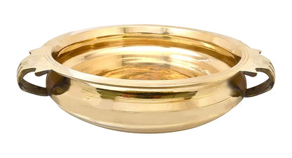 Two Moustaches Brass Urli Traditional Bowl Showpiece