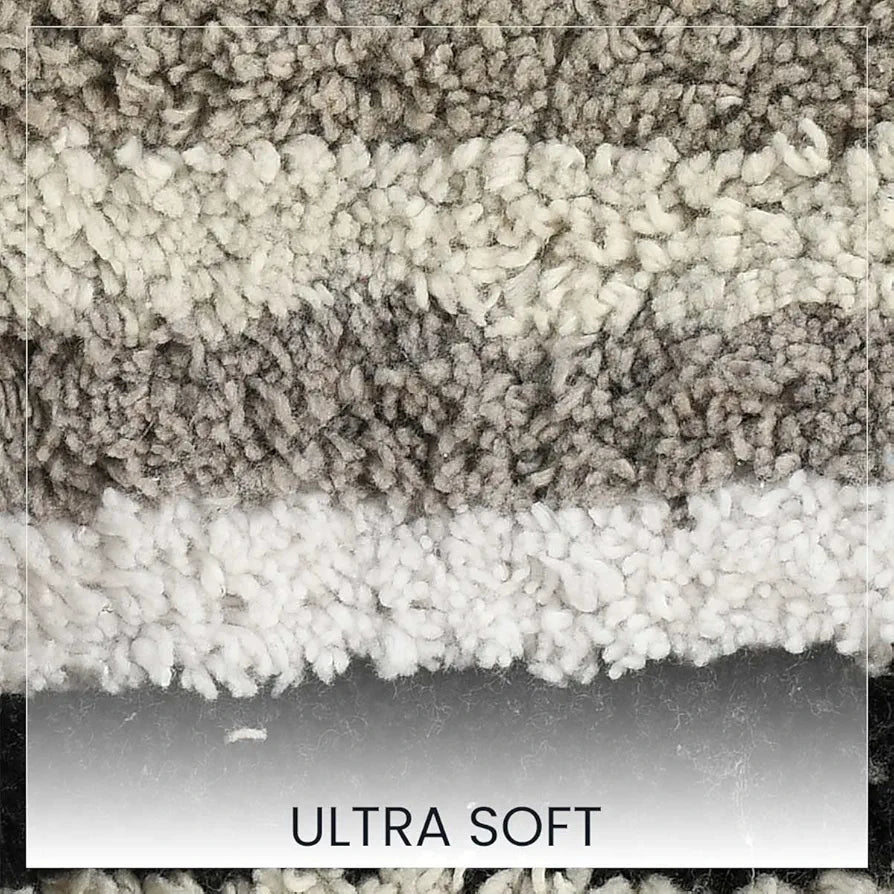 Sashaa World Striped Anti-skid Bathmat & Contour Set Colour Black White & Grey