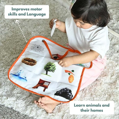 Curious Cub Montessori Learning Wooden Toys | Box 10 Brain Development Problem/puzzle Solving | Hand-eye Coordination