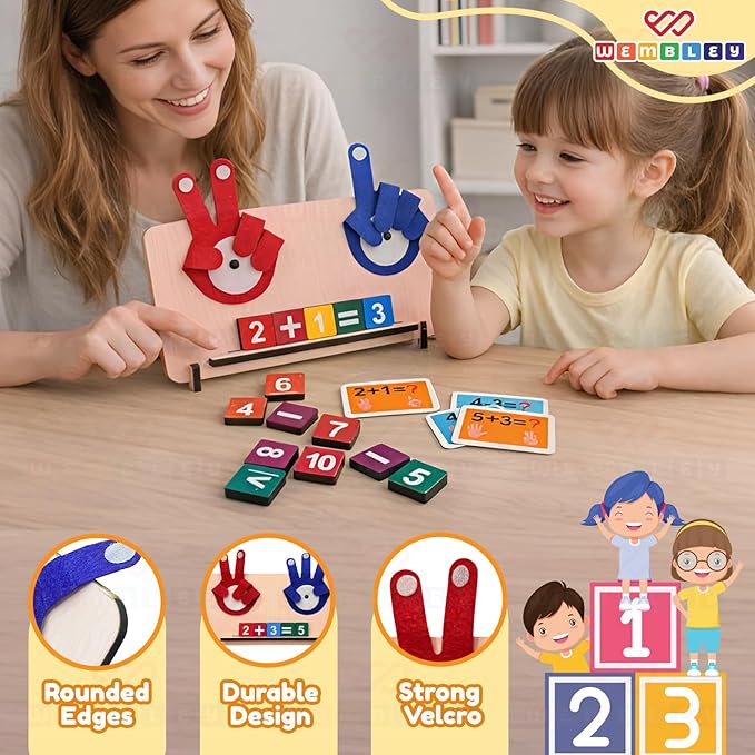 Wembley Montessori Maths Learning Educational Toys for 3+ Years Old Boys & Girls Multicolor