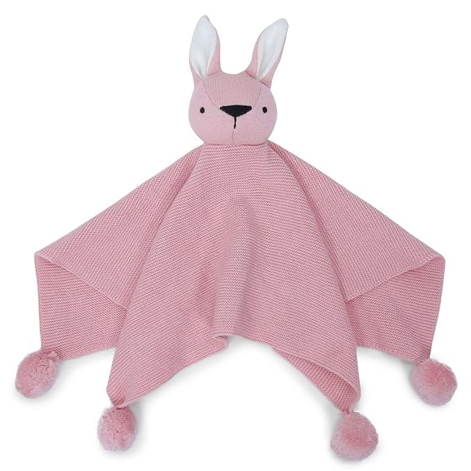 Haus & kinder Cotton Knitted Blanket for New Born Baby Colour Pink