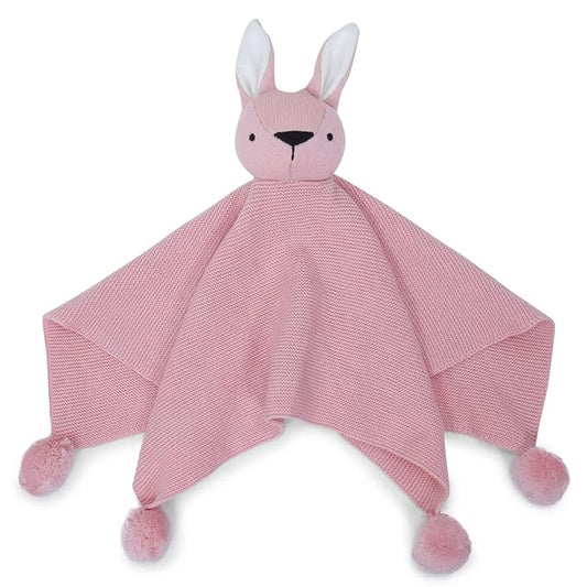 Haus & kinder Cotton Knitted Blanket for New Born Baby Colour Pink