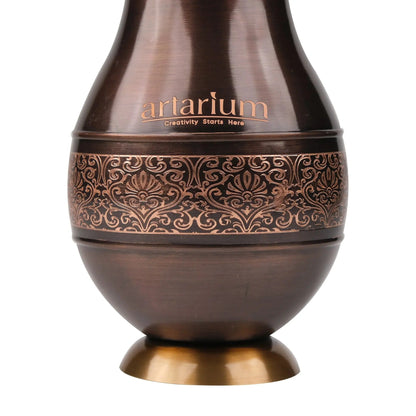 Artarium Antique Etching Pear Copper Water Jar with Gift Box