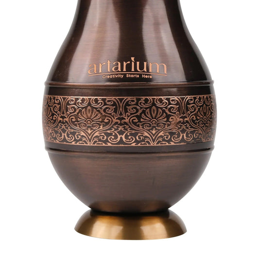 Artarium Antique Etching Pear Copper Water Jar with Gift Box