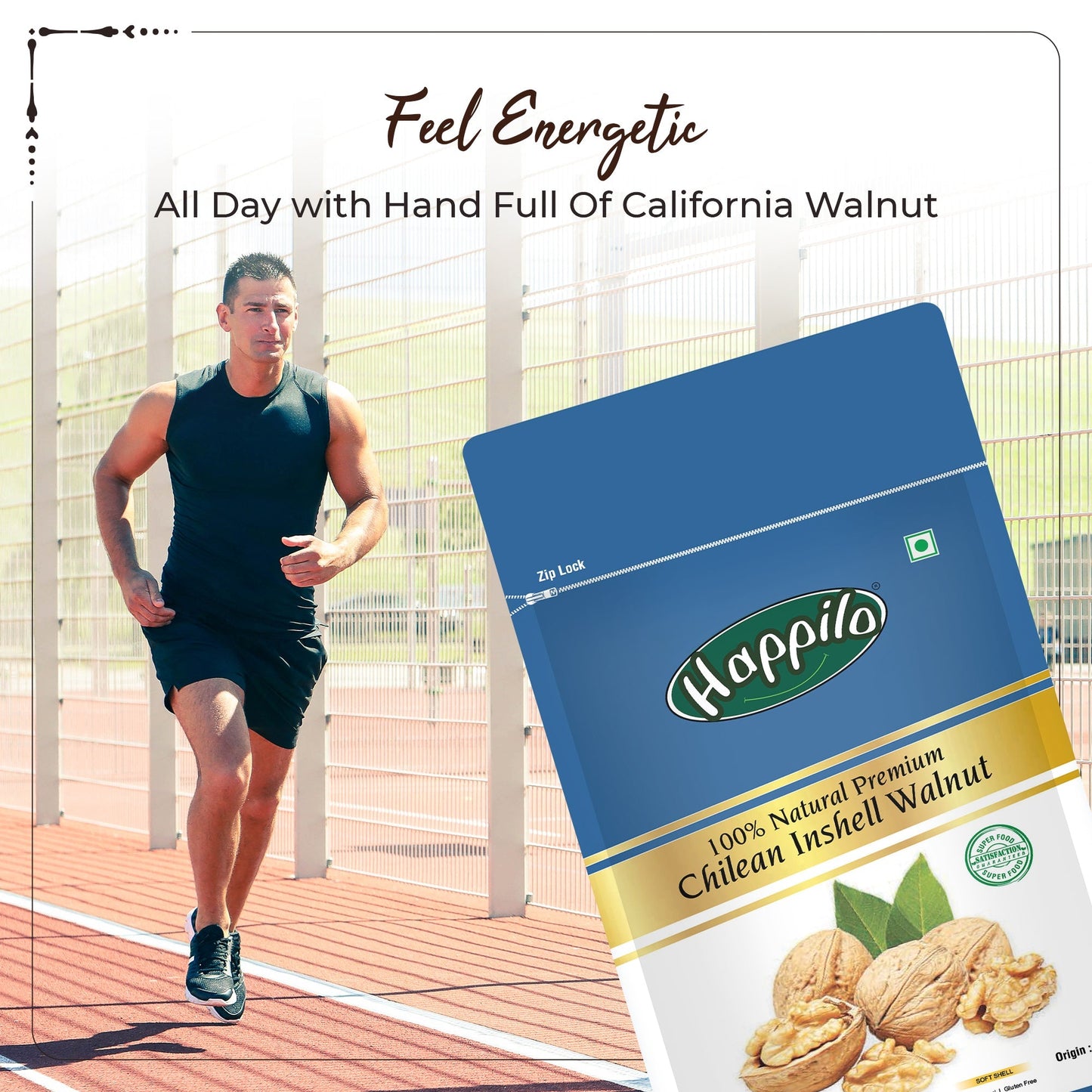 Happilo Premium Chilean Raw Inshell Walnuts