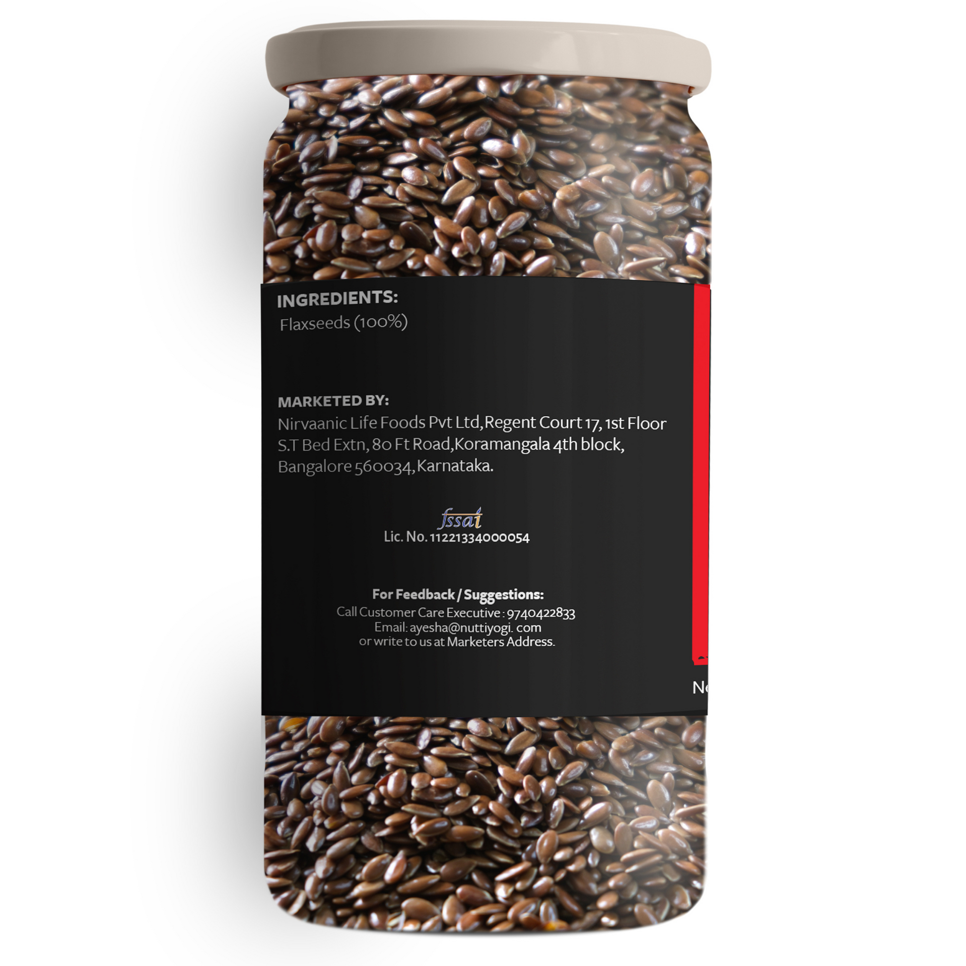 Nutty Yogi Roasted Flax Seeds
