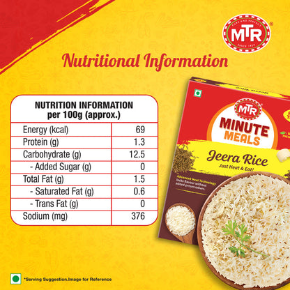 MTR Ready to Eat Jeera Rice 250 g