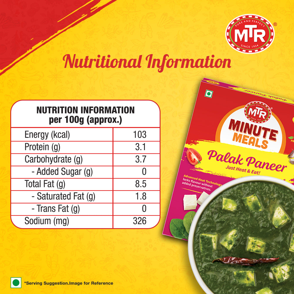 MTR Ready to Eat Palak Paneer 300 g