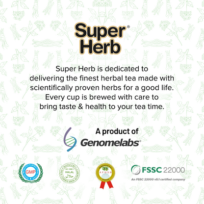 Genomelabs Super Herb Ashwagandha Tea - 30 packs