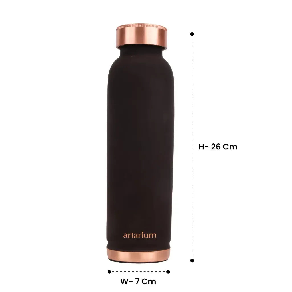 Artarium Eco-Friendly Copper Bottle with Straw and Cleaning Brush