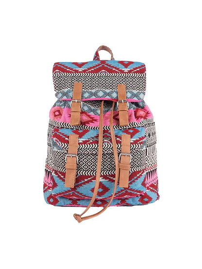Astrid Canvas Girls Backpack Medium Size Colour: Multicolour