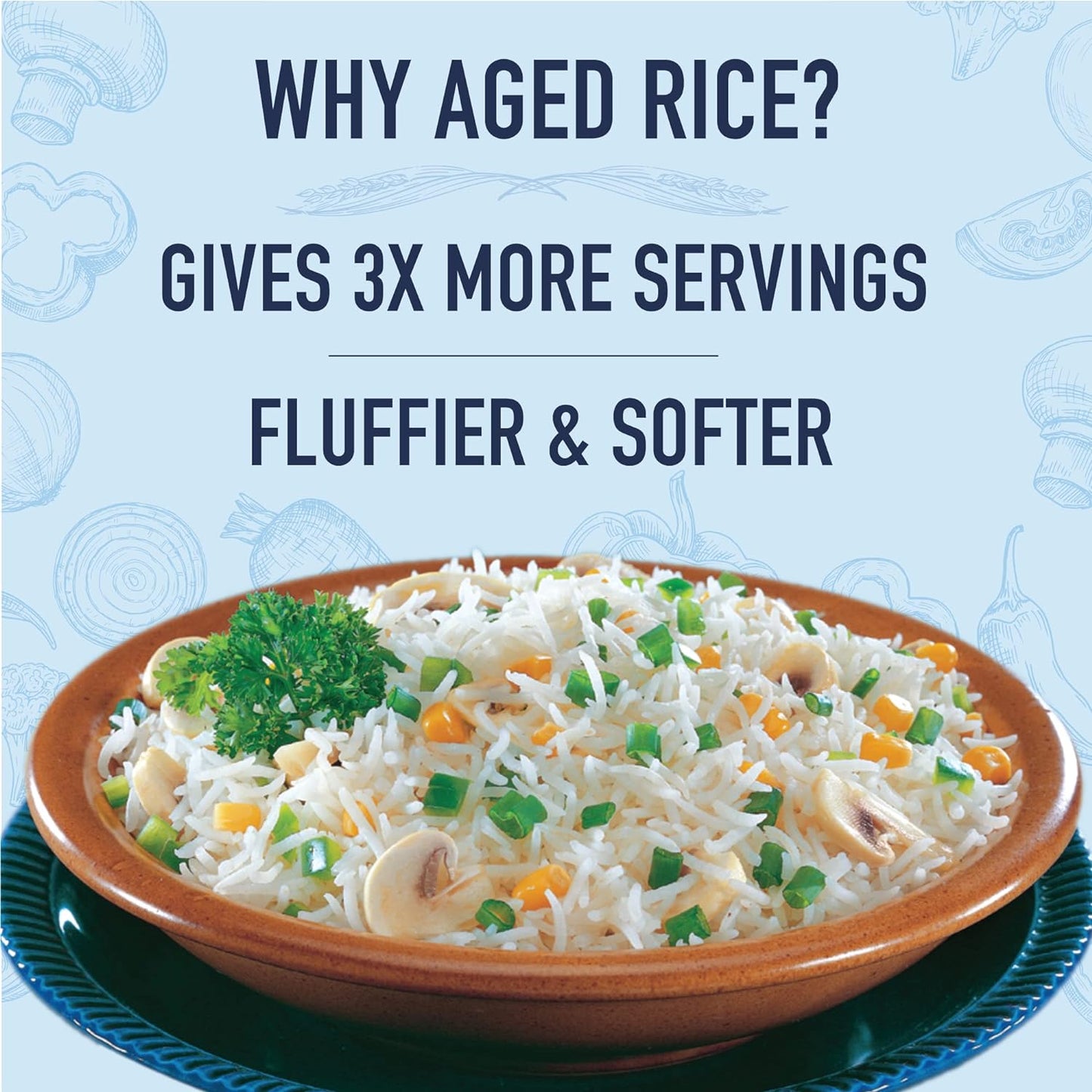 India Gate Daily Premium Aged Basmati Rice - 1000 gms