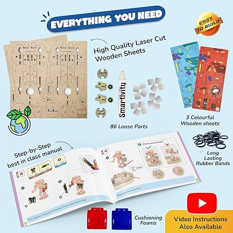Smartivity Fighting Robots 2 Player Fun Battle Game Toy Kids Birthday Gifts Diy Stem Educational Science Toy