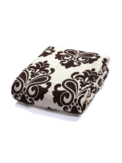 Saral Home Chenille 2 Seater Sofa Cover Throw Colour Brown