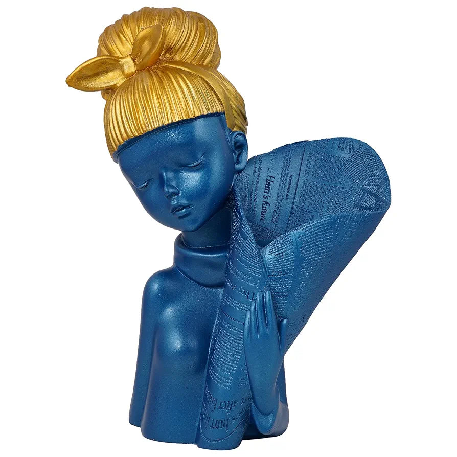 Zart Angel Girl Showpiece Winged Fairy Statue for Shelves
