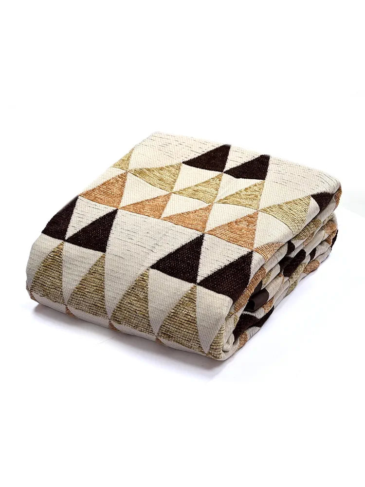 Saral Home Easy Living Chenille 2 Seater Sofa Cover Throw Colour Brown