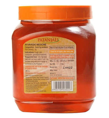 Patanjali Honey Natural & Raw - 1 kg Jar