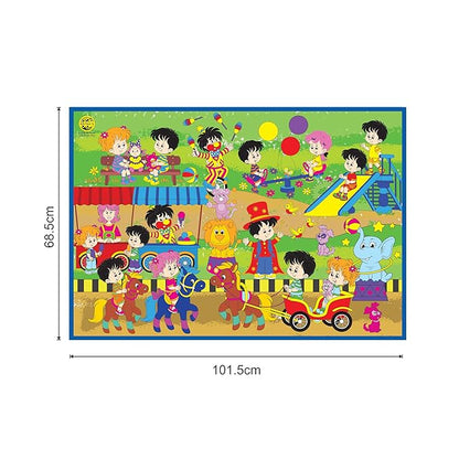 Ratna's My Coloring Mat Carnival Printed Mat Washable & Reusable Colouring Kit for Kids 3+ Years